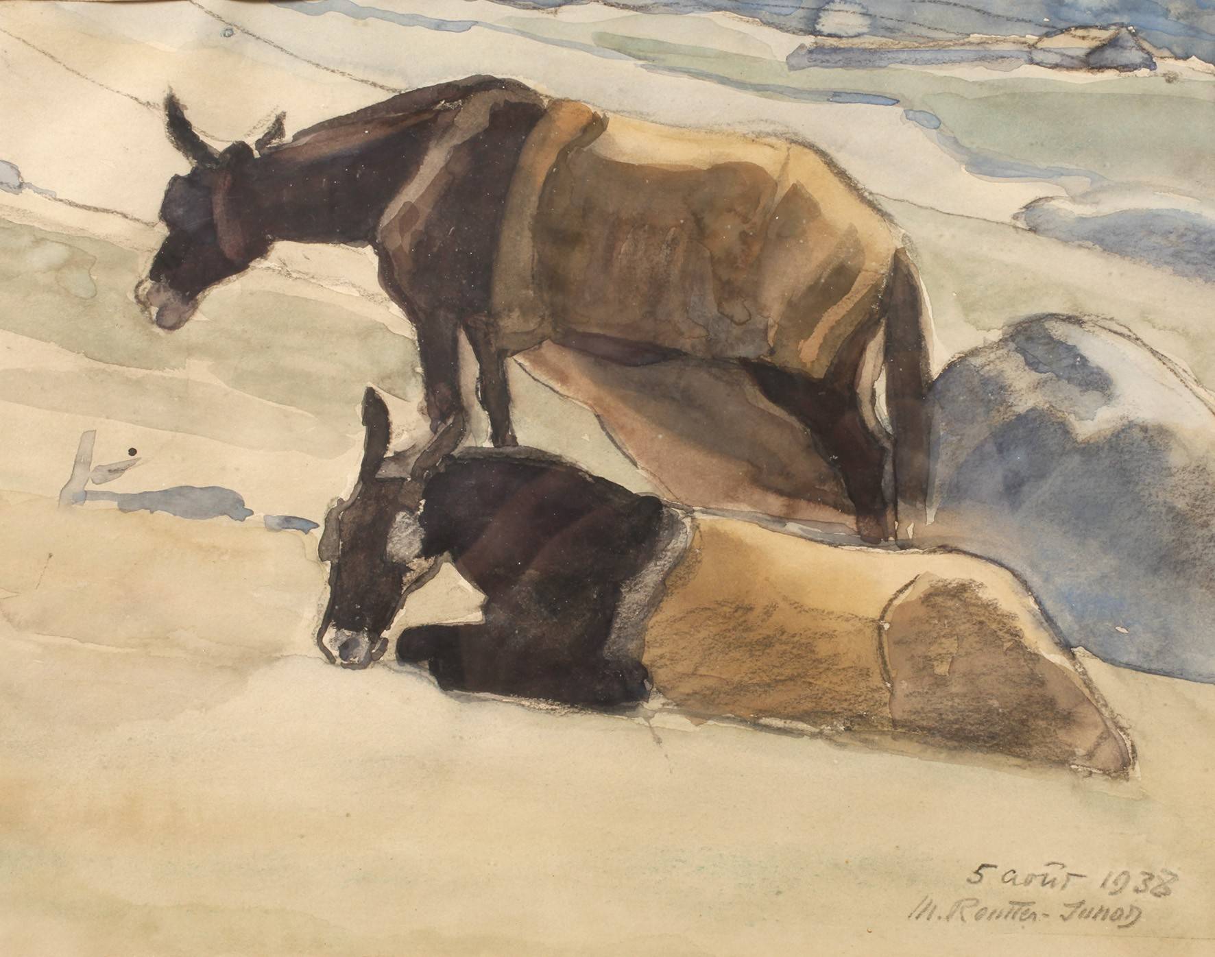 Marguerite Reutter-Junod, ”Die beiden Muli”