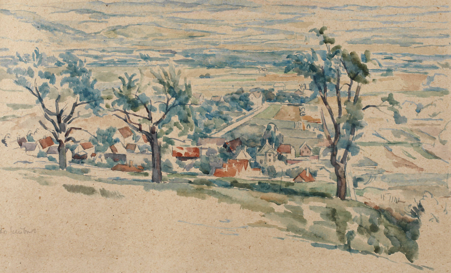 Otto Schubert, Landschaft bei Dresden
