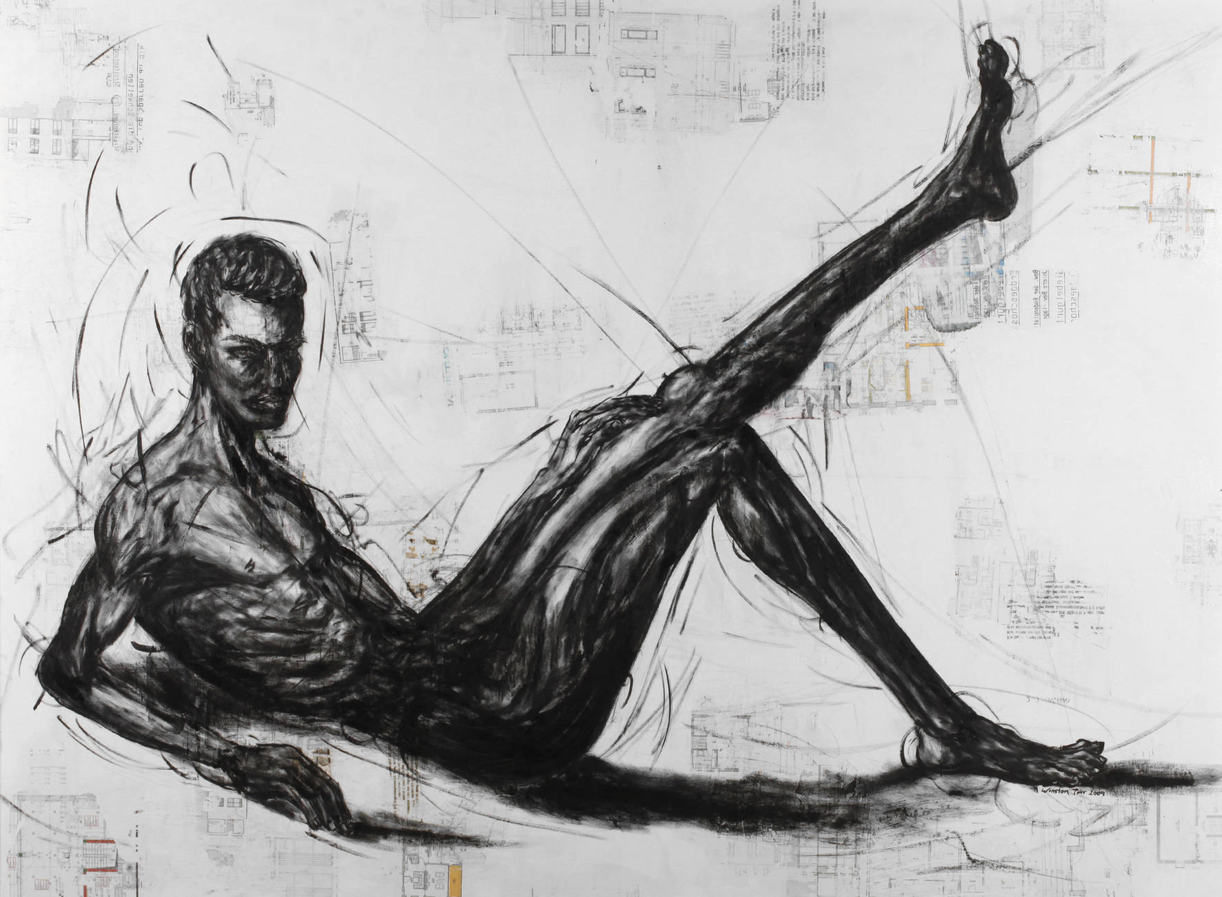 Winston Torr, Liegender Männerakt