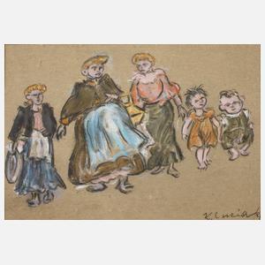 nach Heinrich Zille, Straßenszene