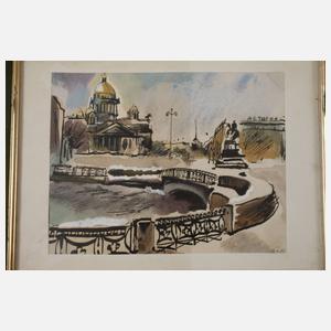 Konvolut Aquarelle Russland