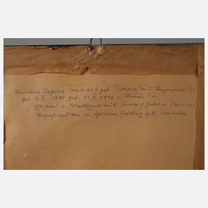 Vier Portraits der Plauener Familie Facilides