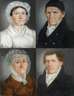 Vier Portraits der Plauener Familie Facilides