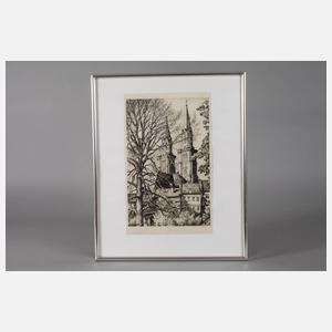 Otto Strobel, Ansicht St. Jakobikirche Oelsnitz