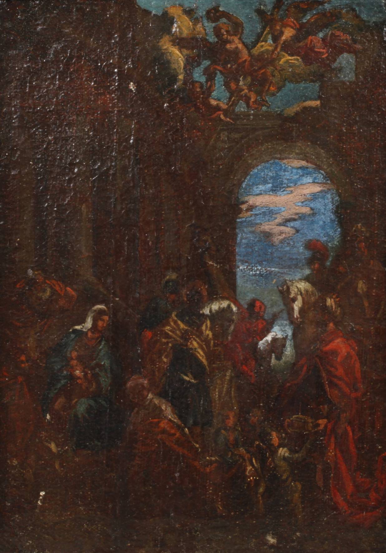 Barocke Weihnachtsszene