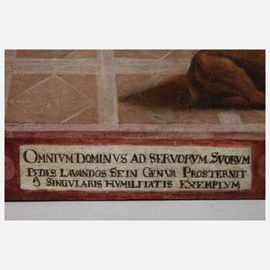 ”Die Fußwaschung” nach Lambert Lombard