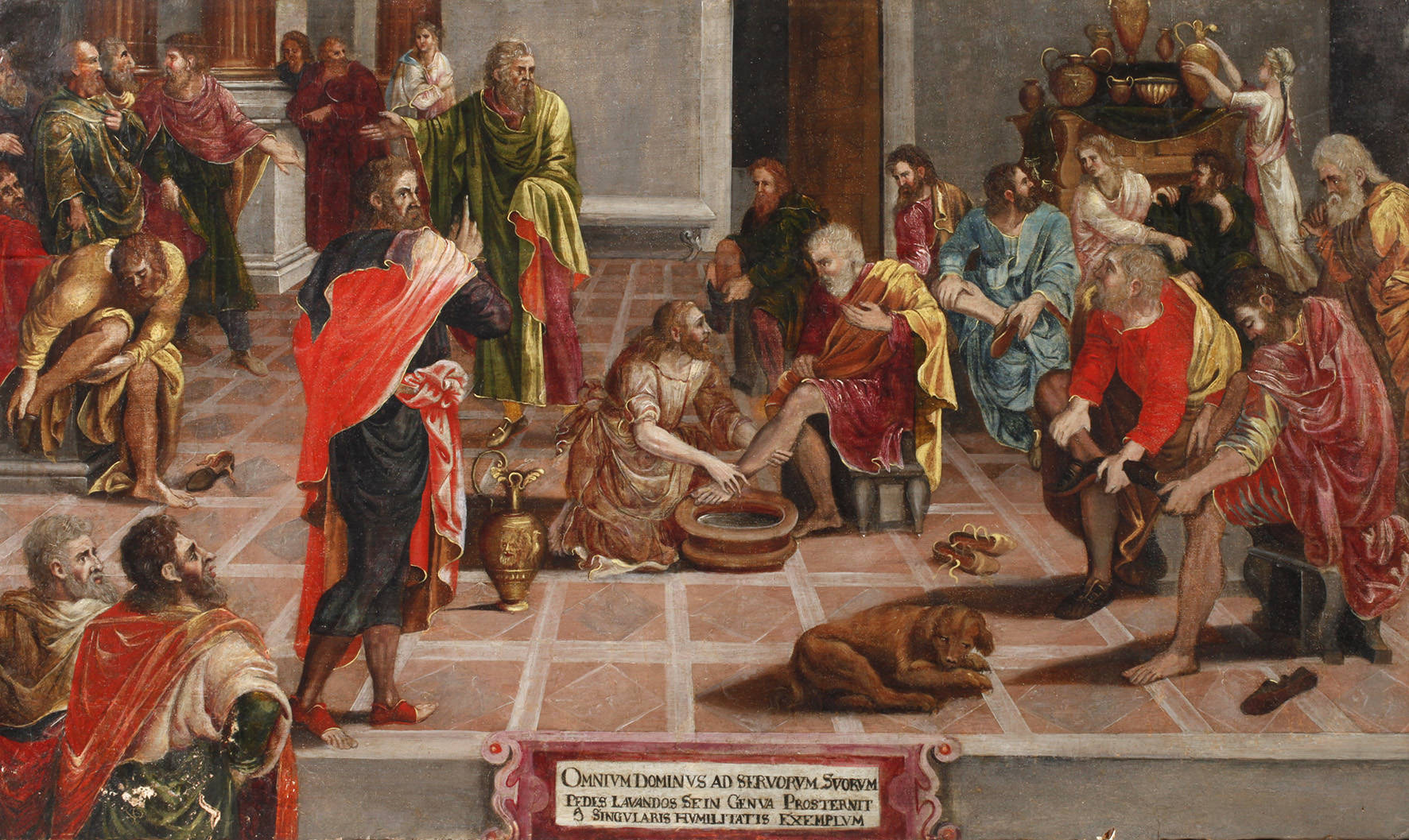 ”Die Fußwaschung” nach Lambert Lombard