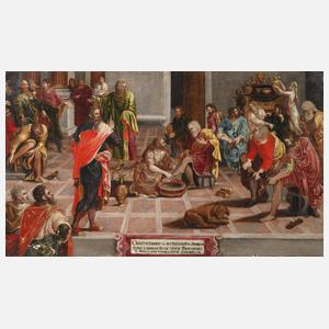 ”Die Fußwaschung” nach Lambert Lombard