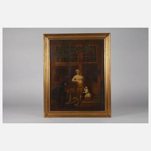 Ebenist mit Scherenschleifer