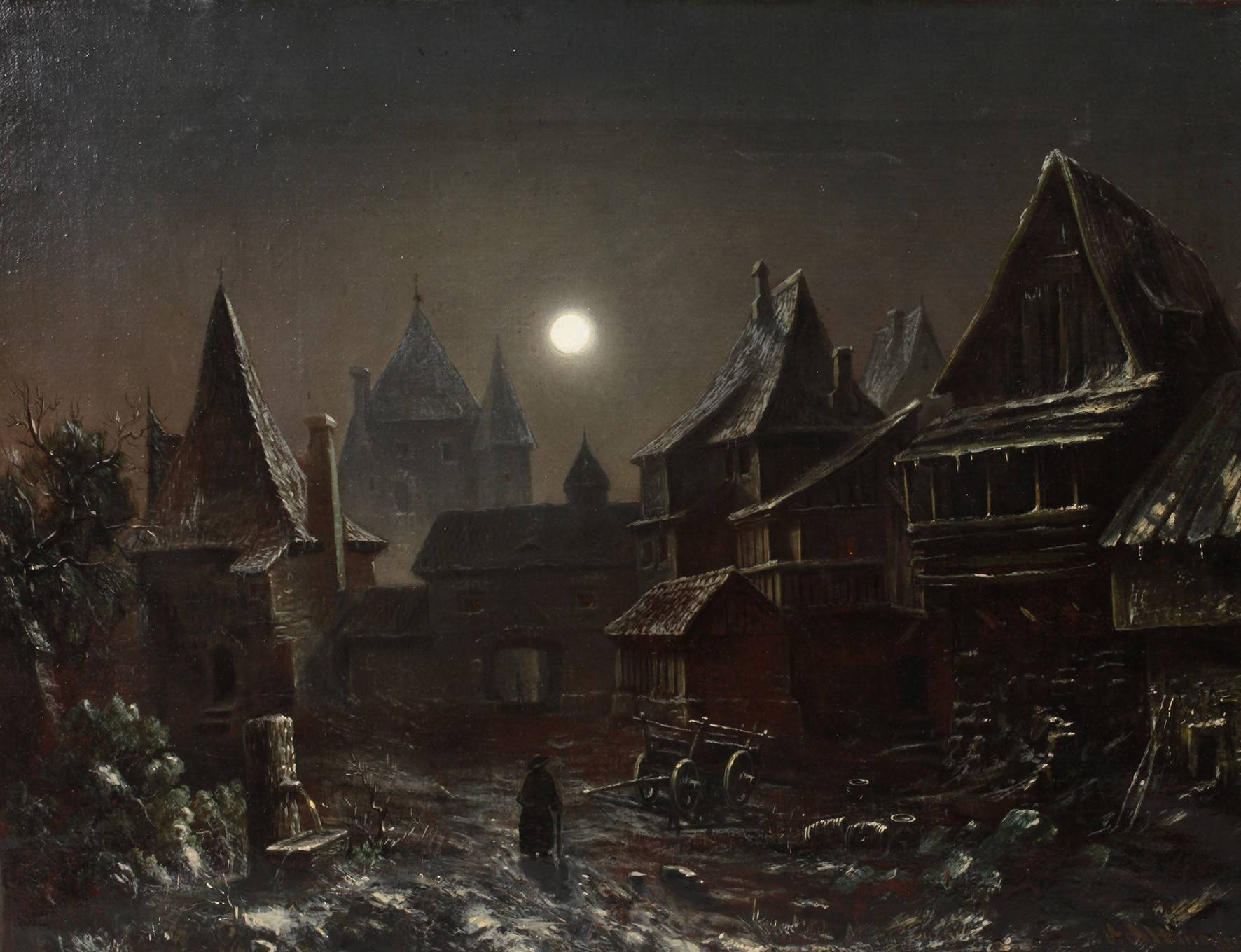 A. Altmann, Nächtliche Stadtlandschaft