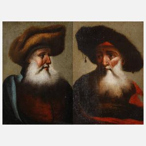 nach Christian Dieterici, Paar Herrenportraits