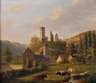 Anton Doll, attr., Bukolische Landschaft mit Burgruine