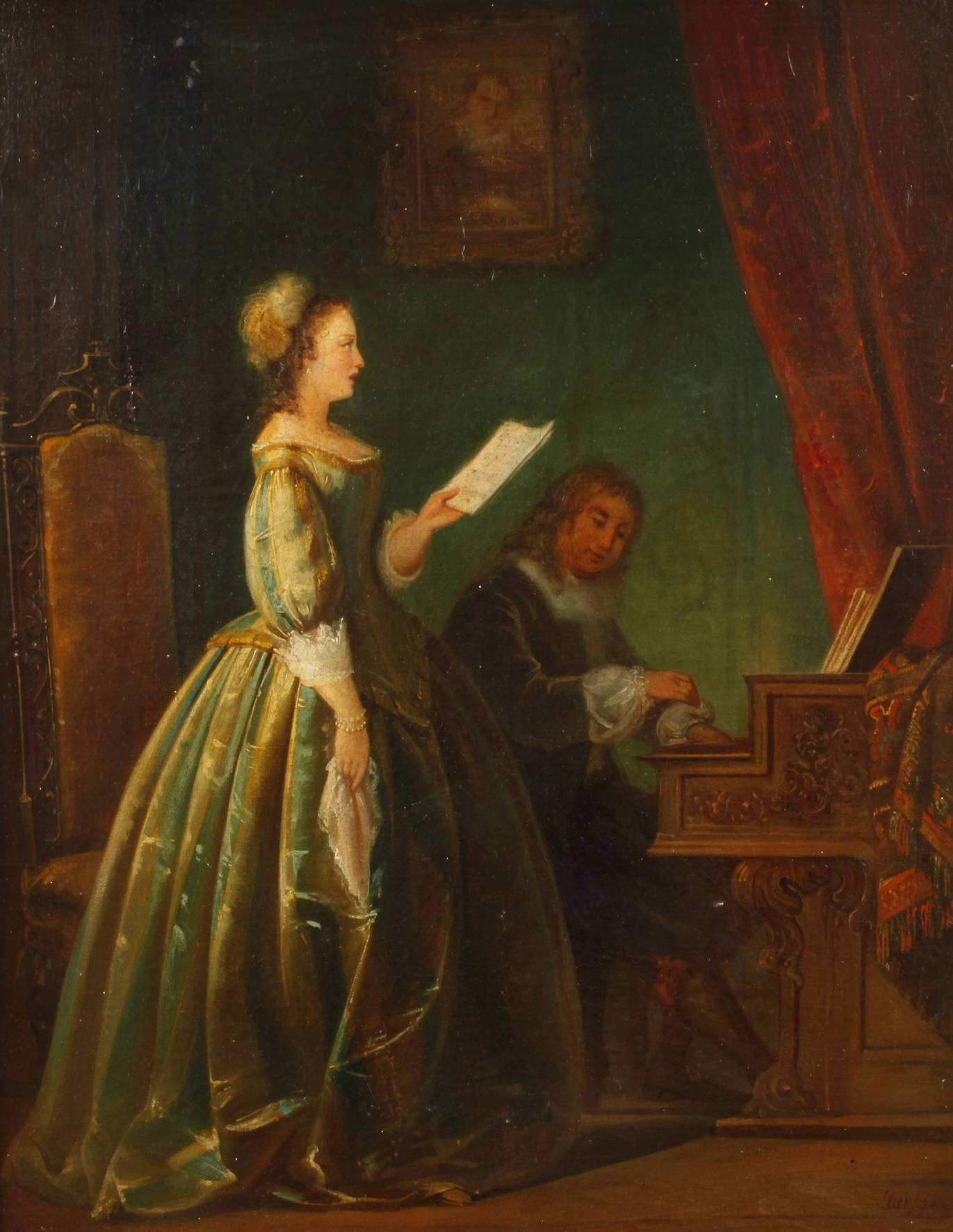 Jakob Emanuel Gaisser, Die Gesangsstunde