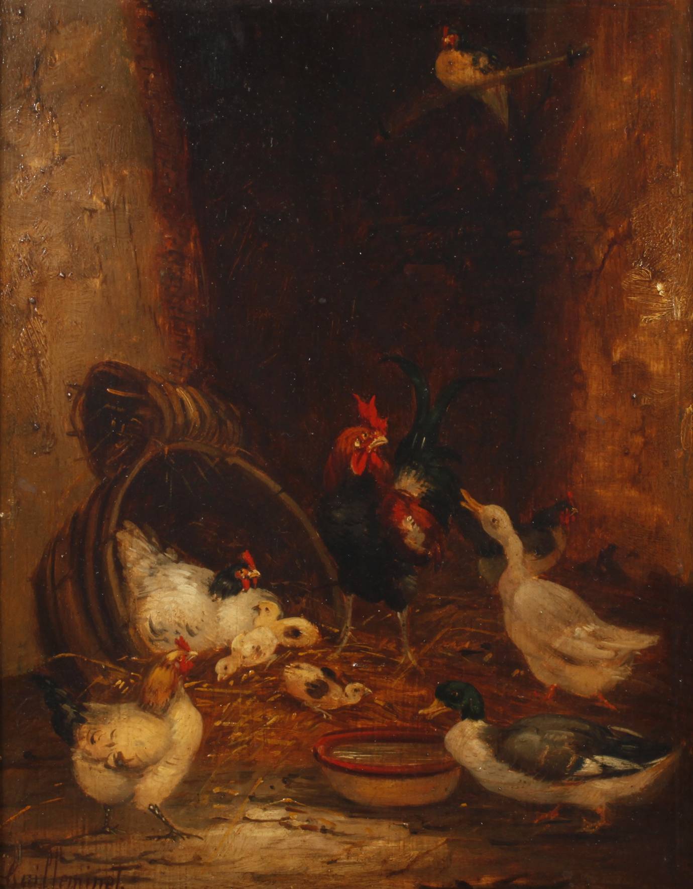 Claude Guilleminet, Federvieh im Stall