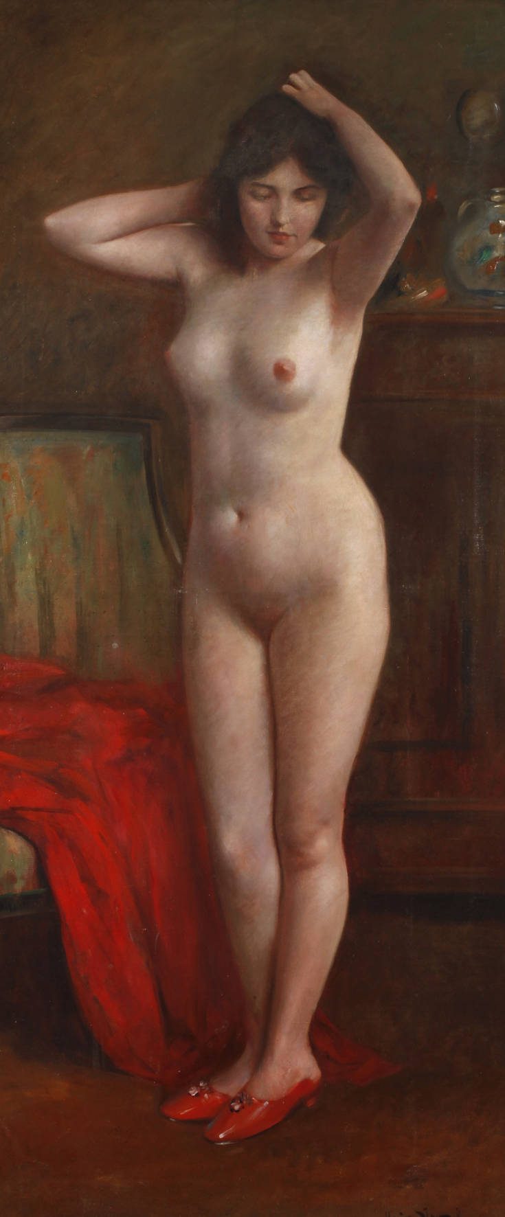 Heinrich Jakesch, Stehender Frauenakt