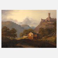 Kirsch, Romantische Sommerlandschaft mit Burg111