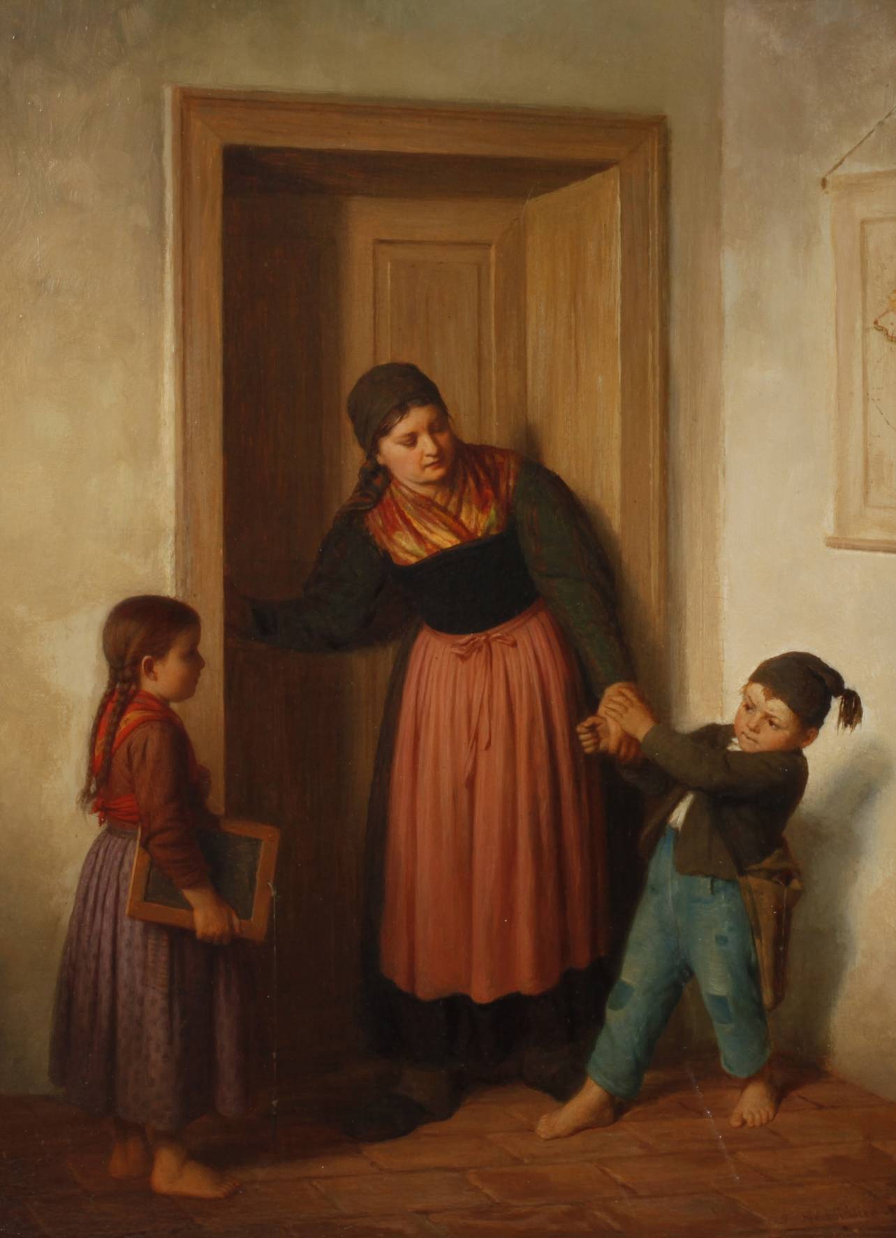 Louis Neustätter, ”Vor der Schule”