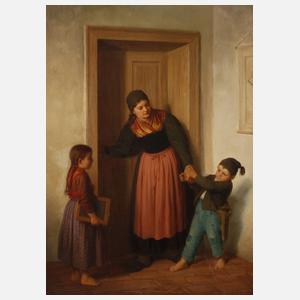 Louis Neustätter, ”Vor der Schule”