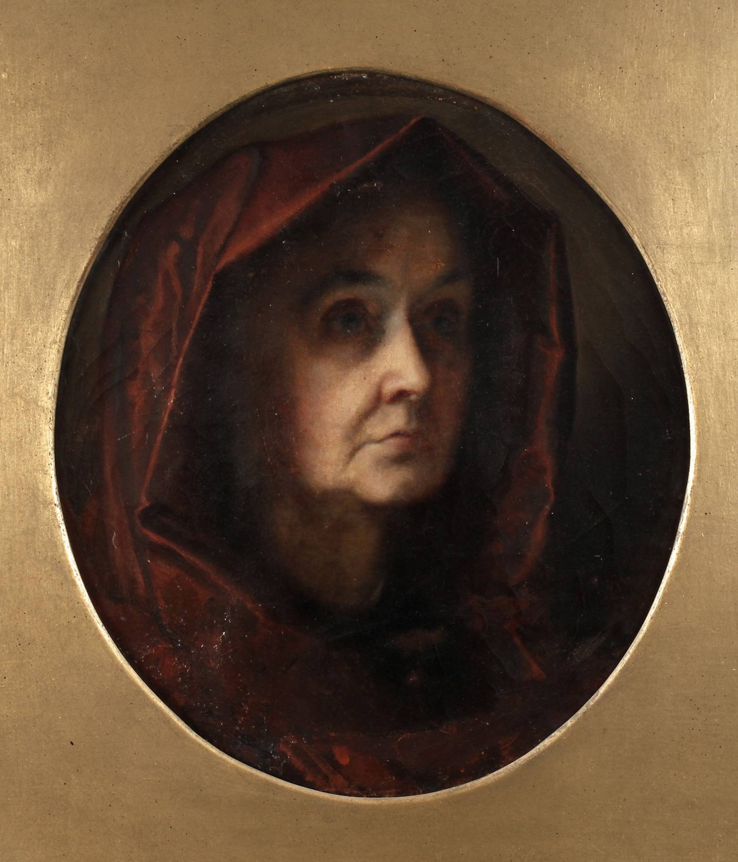 Luise Pfeiffer, Alte Frau mit Kapuze