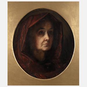 Luise Pfeiffer, Alte Frau mit Kapuze