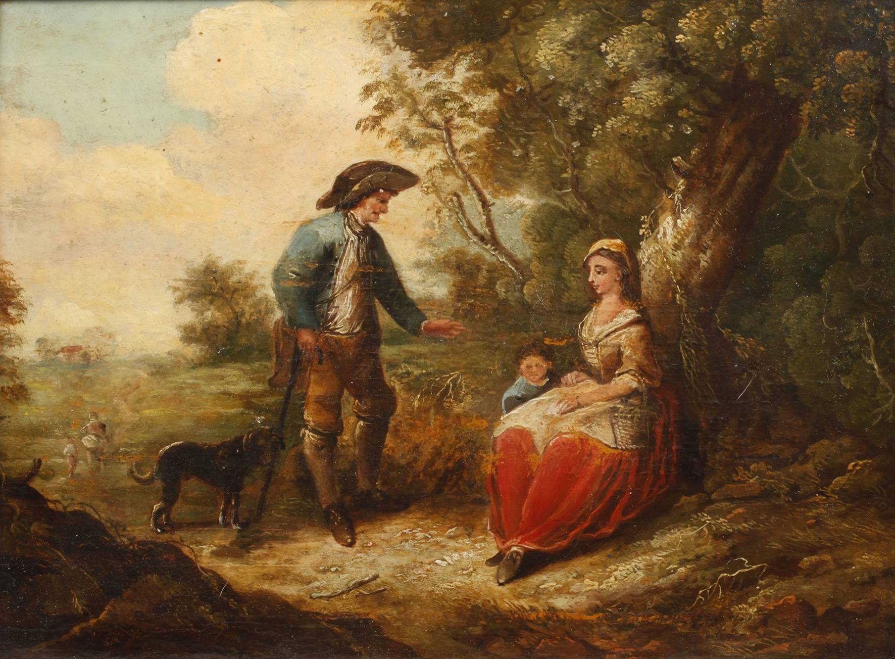 Rast in sonniger Sommerlandschaft