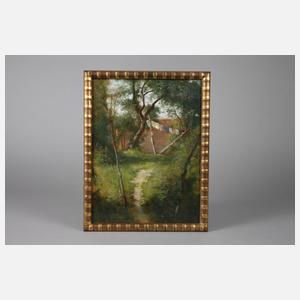 Karl Robiczek, attr., Gartenecke