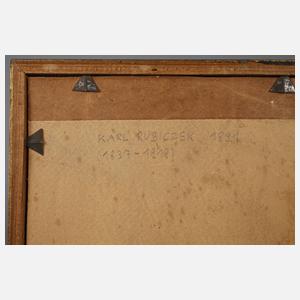 Karl Robiczek, attr., Gartenecke