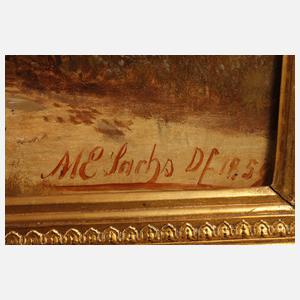 Michael Sachs, Eifellandschaft mit Kirchdorf