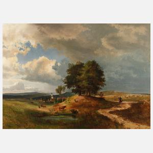 Michael Sachs, Eifellandschaft mit Kirchdorf