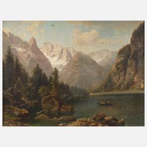 Alfred von Schönberger, ”Dürrensee mit Monte Cristallo ...”