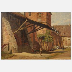 Karl Weysser, ”Innenhof des Marstalls”