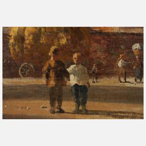 Karl Weysser, ”Heidelberg – Marstall nach dem Brande”