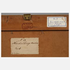 Karl Weysser, ”Heidelberg – Marstall nach dem Brande”