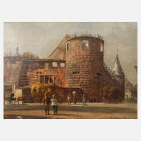 Karl Weysser, ”Heidelberg – Marstall nach dem Brande”111