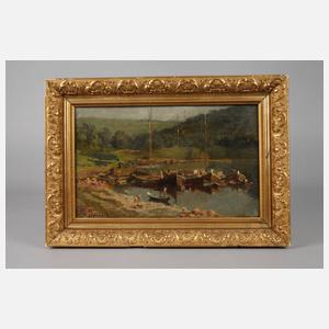 Karl Weysser, ”Schiffe in Neckarsteinach”