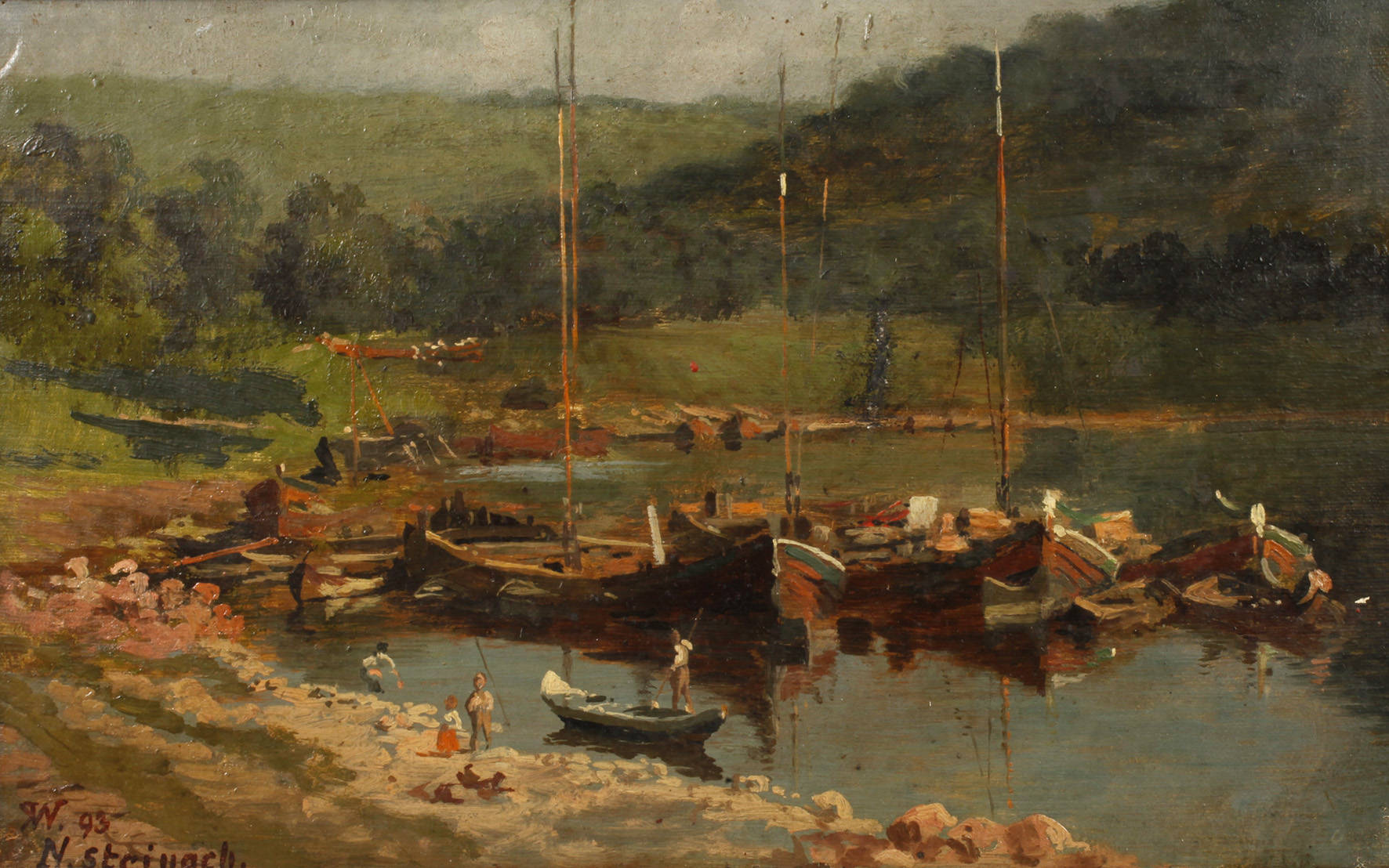 Karl Weysser, ”Schiffe in Neckarsteinach”