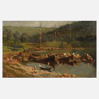 Karl Weysser, ”Schiffe in Neckarsteinach”111