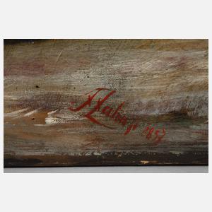 Friedrich Zahn, attr., Fuchs mit erlegtem Rehbock