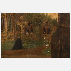 Stille Andacht im Klostergarten