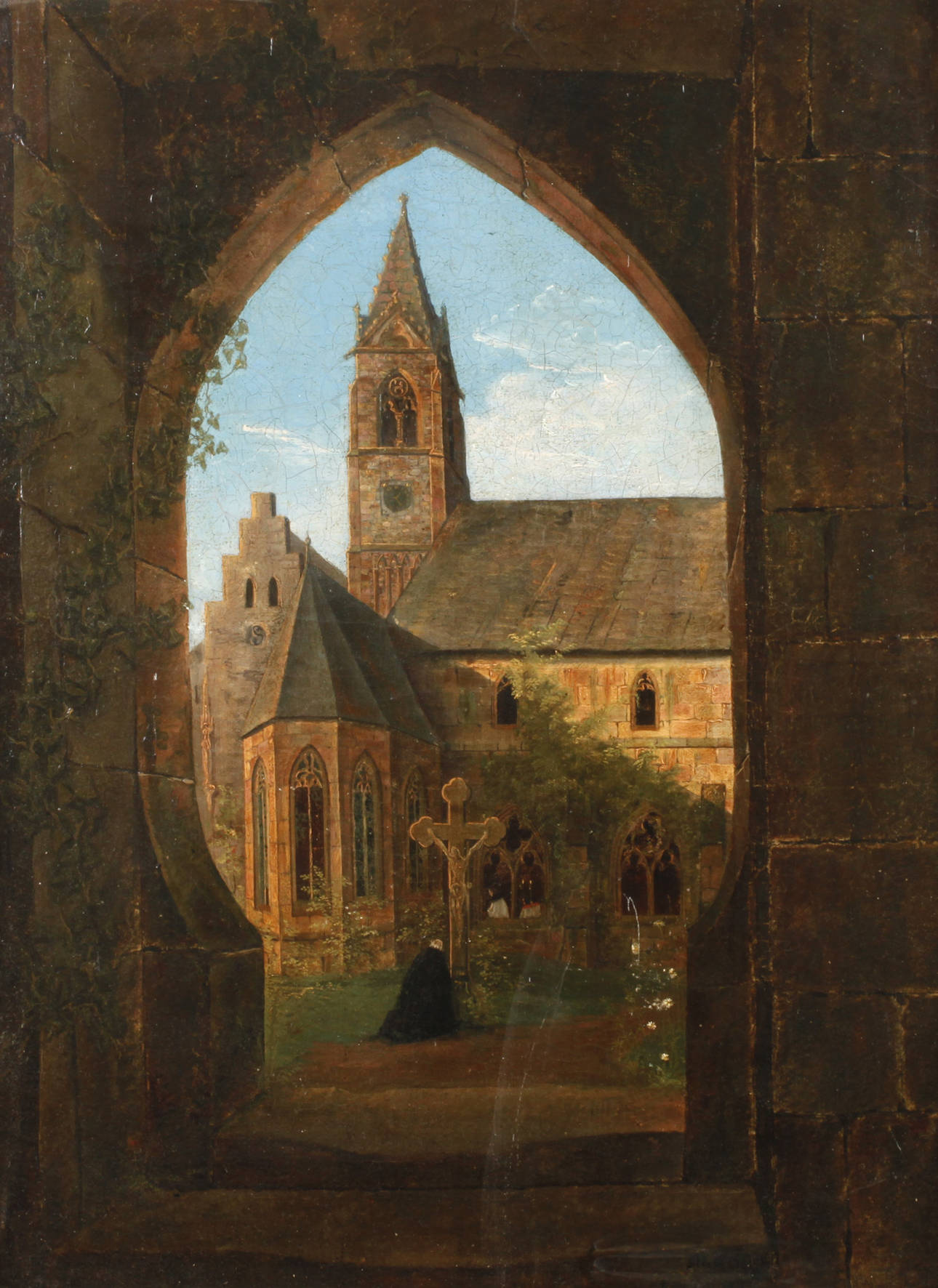 Stille Andacht im Klostergarten