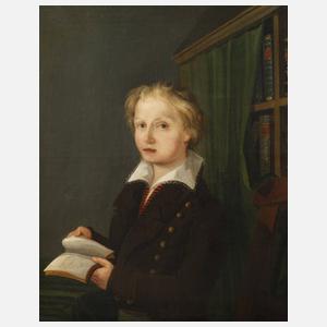 Jungenportrait Biedermeier