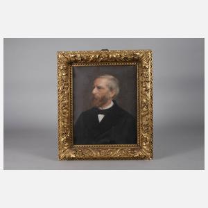 Portraitpendants Prof. Wilhelm Peters und Gattin