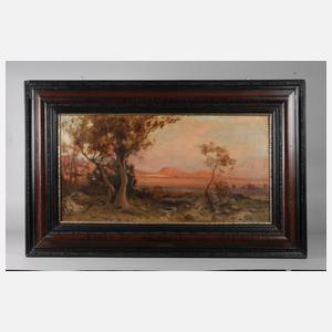 Abendsonne über römischer Campagnalandschaft