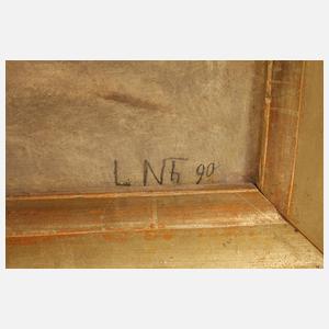 Steppenstraße mit Ruinen