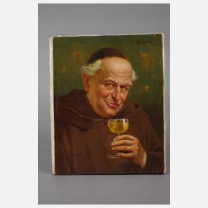 F. Berger, Trinkender Mönch