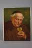 F. Berger, Trinkender Mönch
