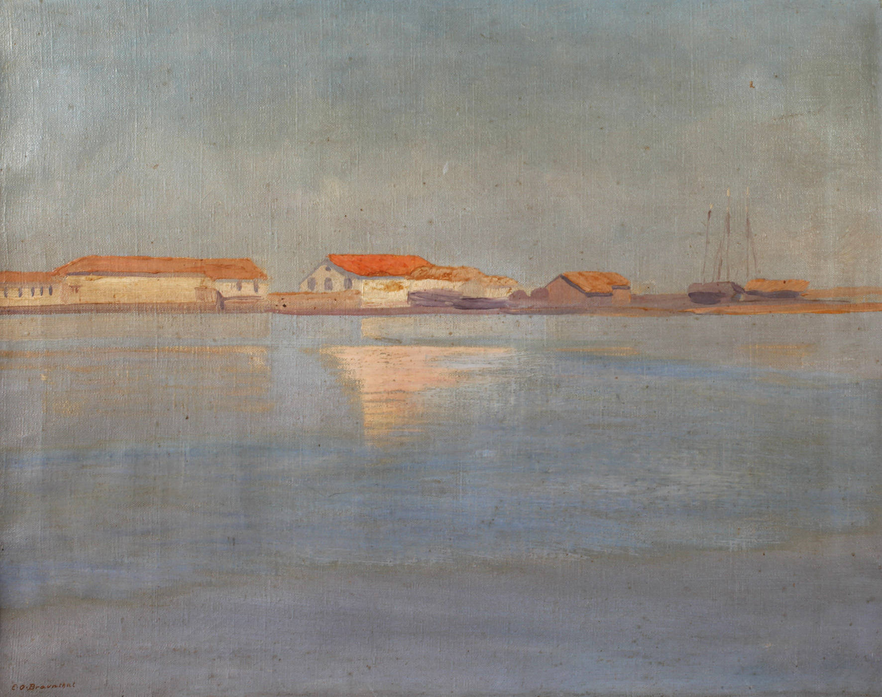 Eduard Otto von Braunthal, Stille Küstenlandschaft