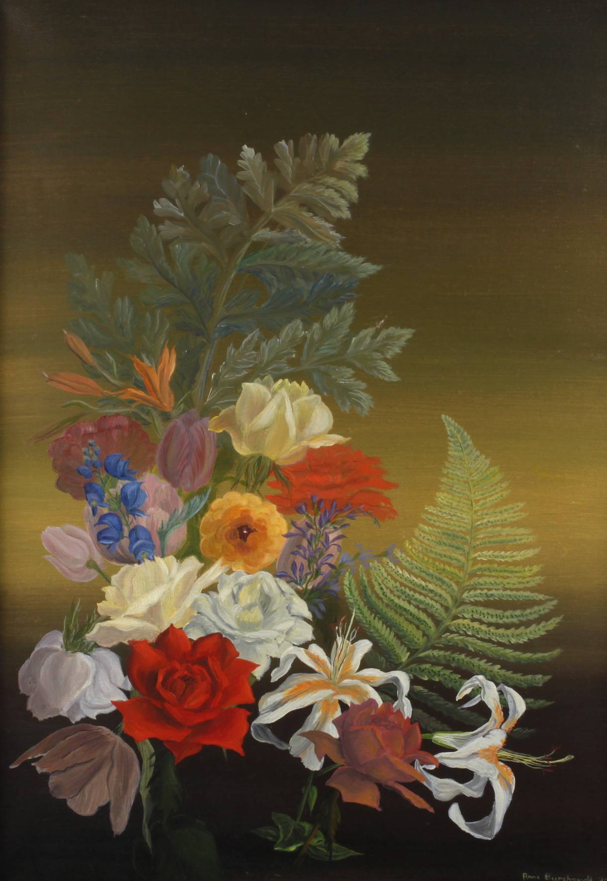 Annemarie Burchardt, Blumenstillleben