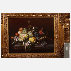 Calzolari, Altmeisterliches Früchtestillleben mit Orangenblüten