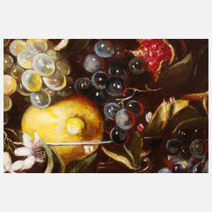 Calzolari, Altmeisterliches Früchtestillleben mit Orangenblüten